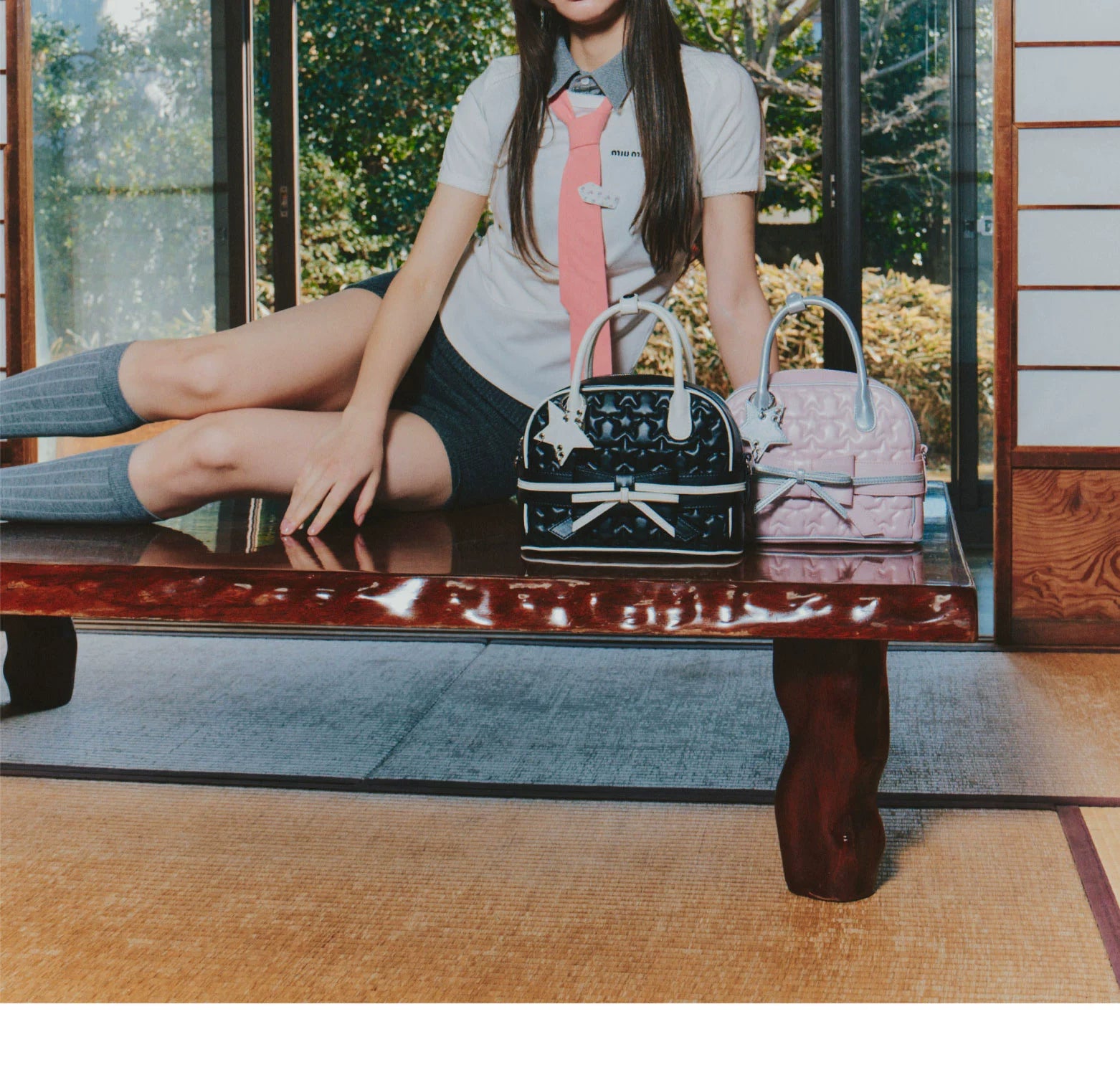 ECODAY Bow Accessories Tote Bag