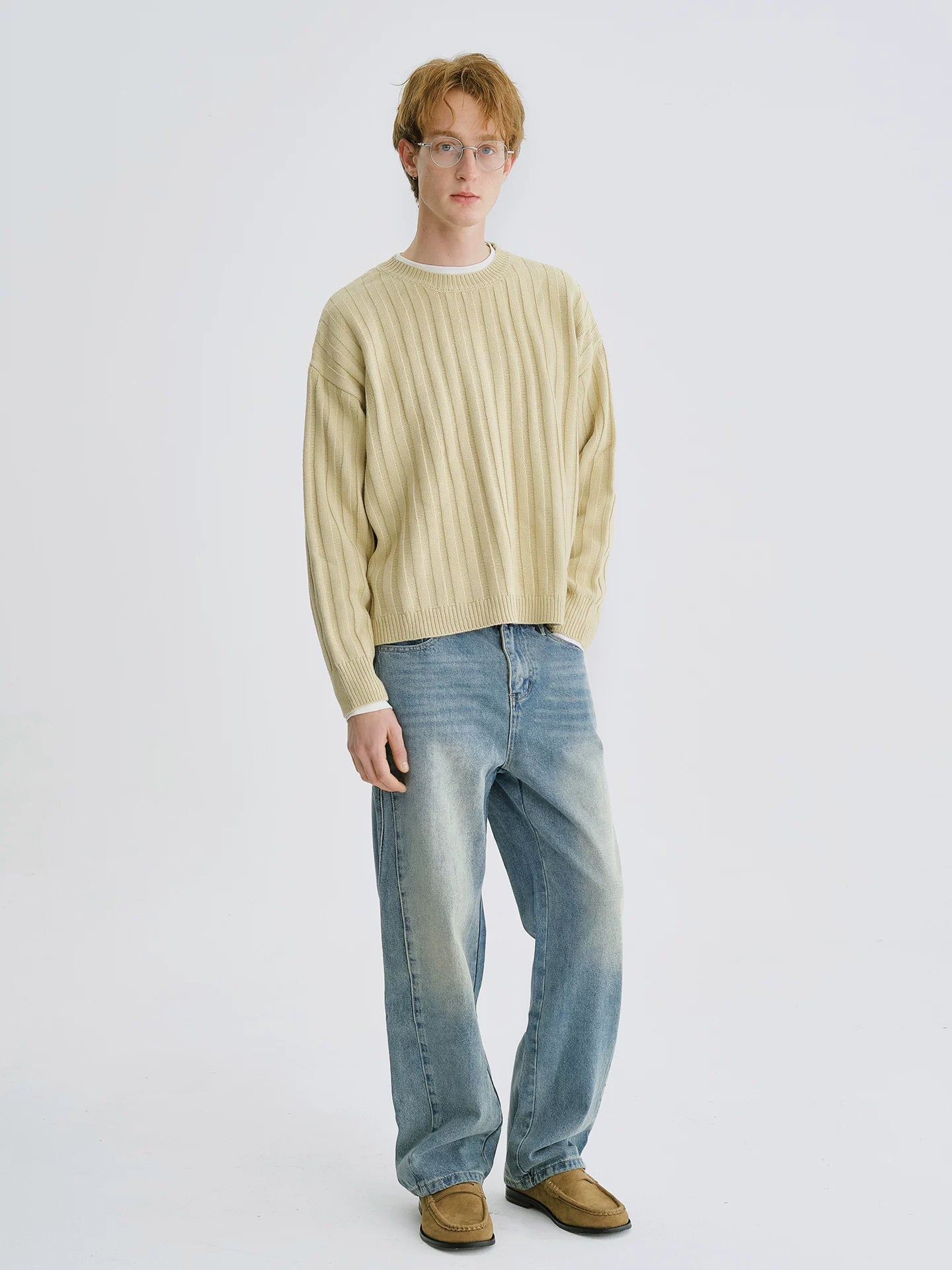 LIVINGTOWN Versatile Casual Straight Jeans