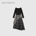 EIGHTHMONTH Checked Irregular Dress