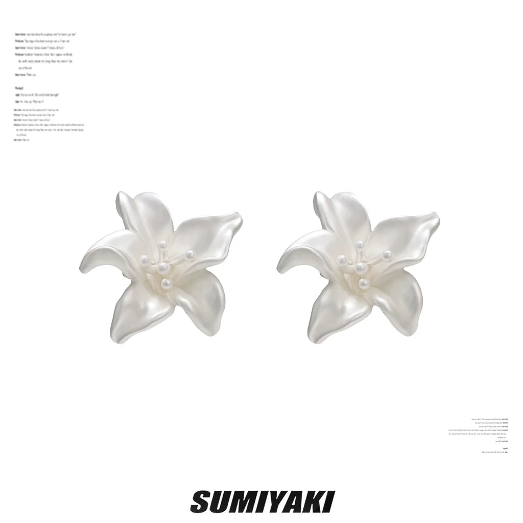 SUMIYAKI Niche High-end Cherry Blossom Earrings