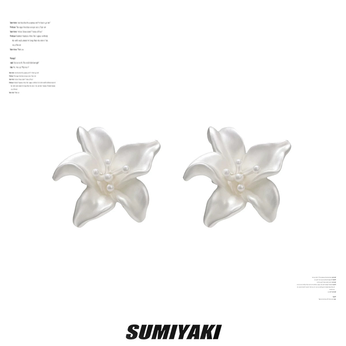 SUMIYAKI Niche High-end Cherry Blossom Earrings