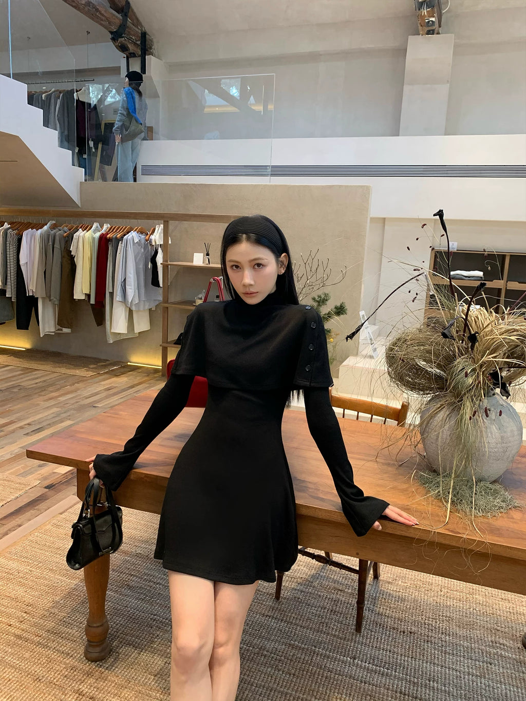 YOUNG KYLIN Shawl Knitted Dress