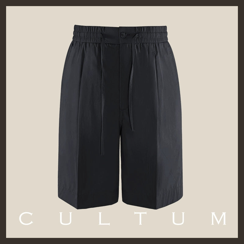 CULTUM Casual Slack Half Open Collar Long Sleeve Shirt