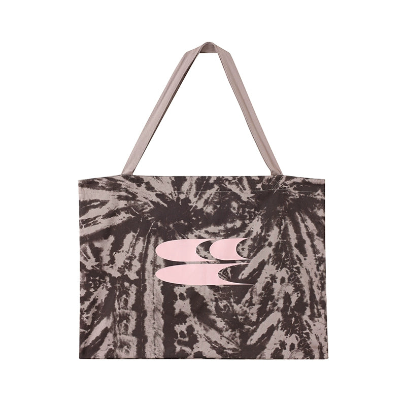 CryingCenter Tie-dye Large-capacity Commuter Canvas Tote Bag