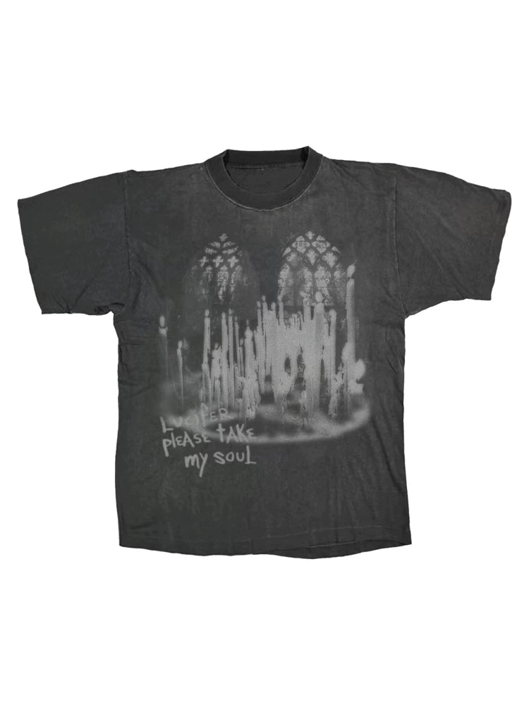 PAIKI Washed Old Visual Versatile Tee