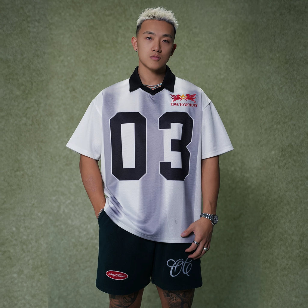 OOTC Vertical Embroidery Casual Tee