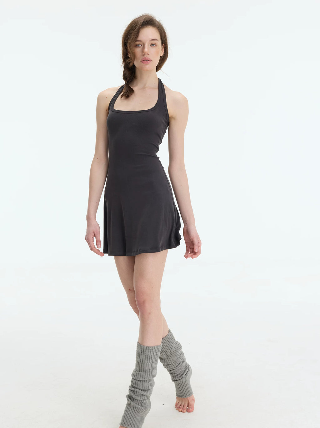 Veryrareme Neck Halter Slim Dress