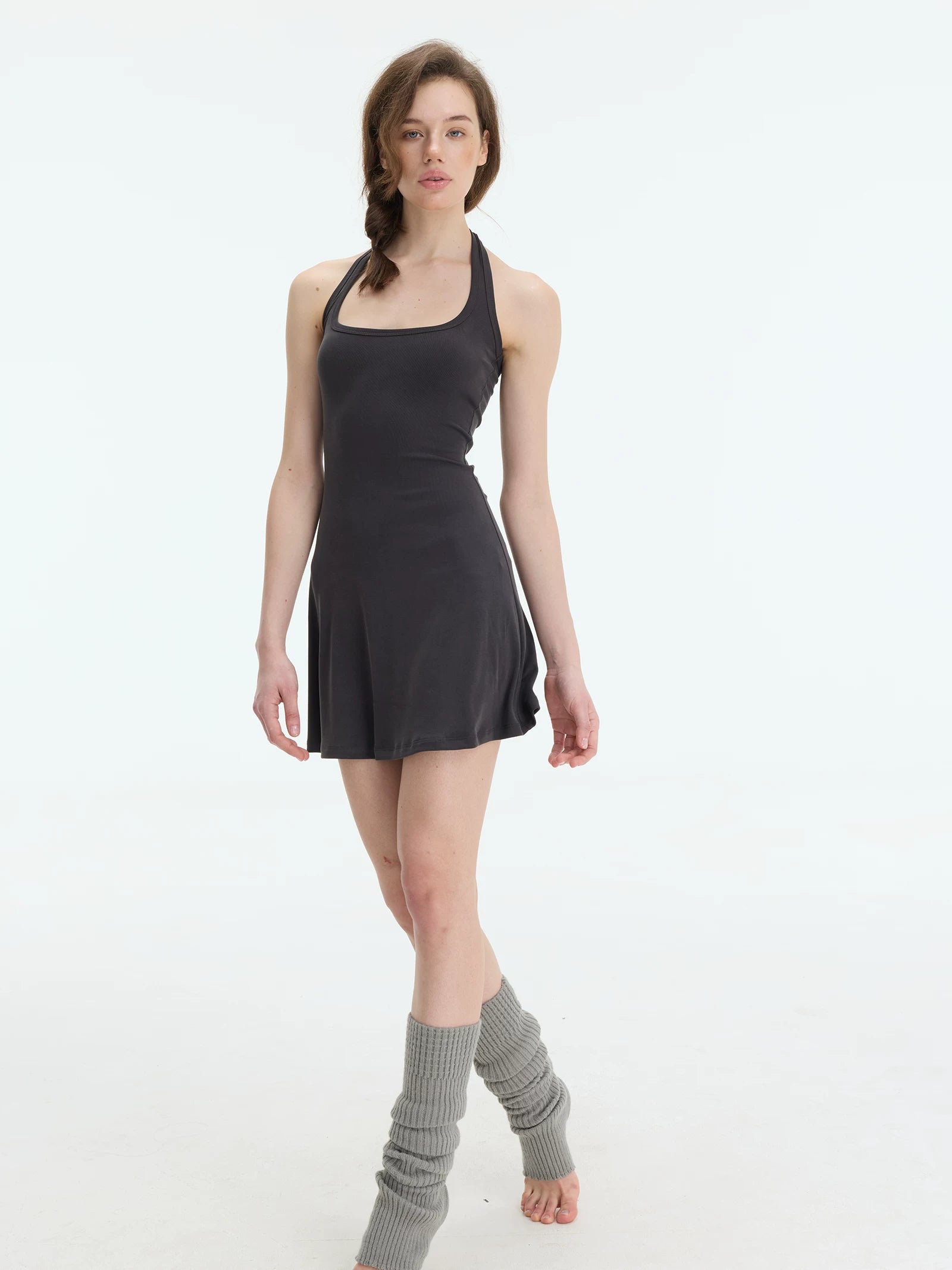 Veryrareme Neck Halter Slim Dress
