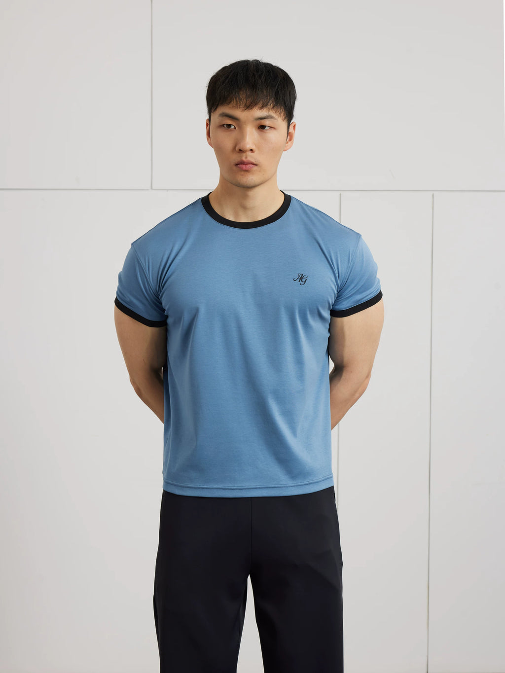 AFTERGLOW Vintage Contrast Casual TEE