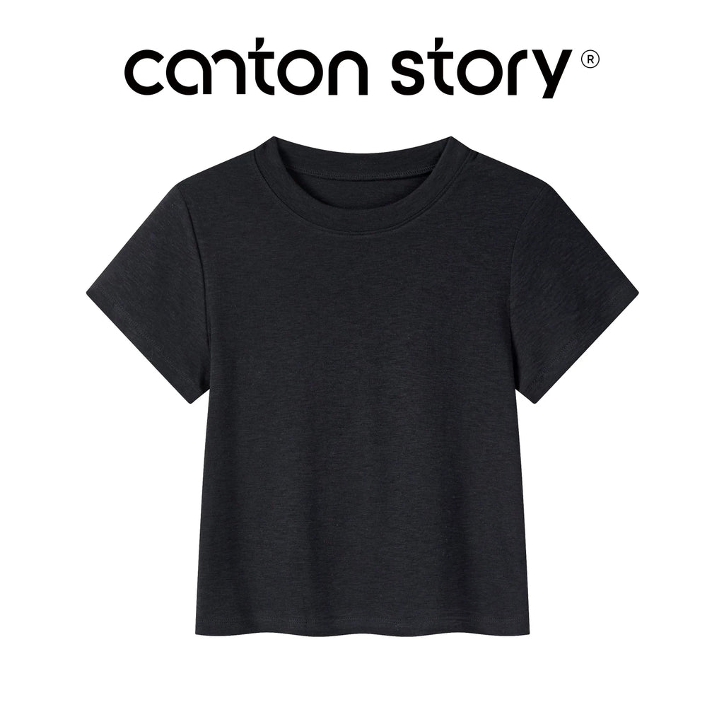 Cantonstory Casual Simple Versatile Tee