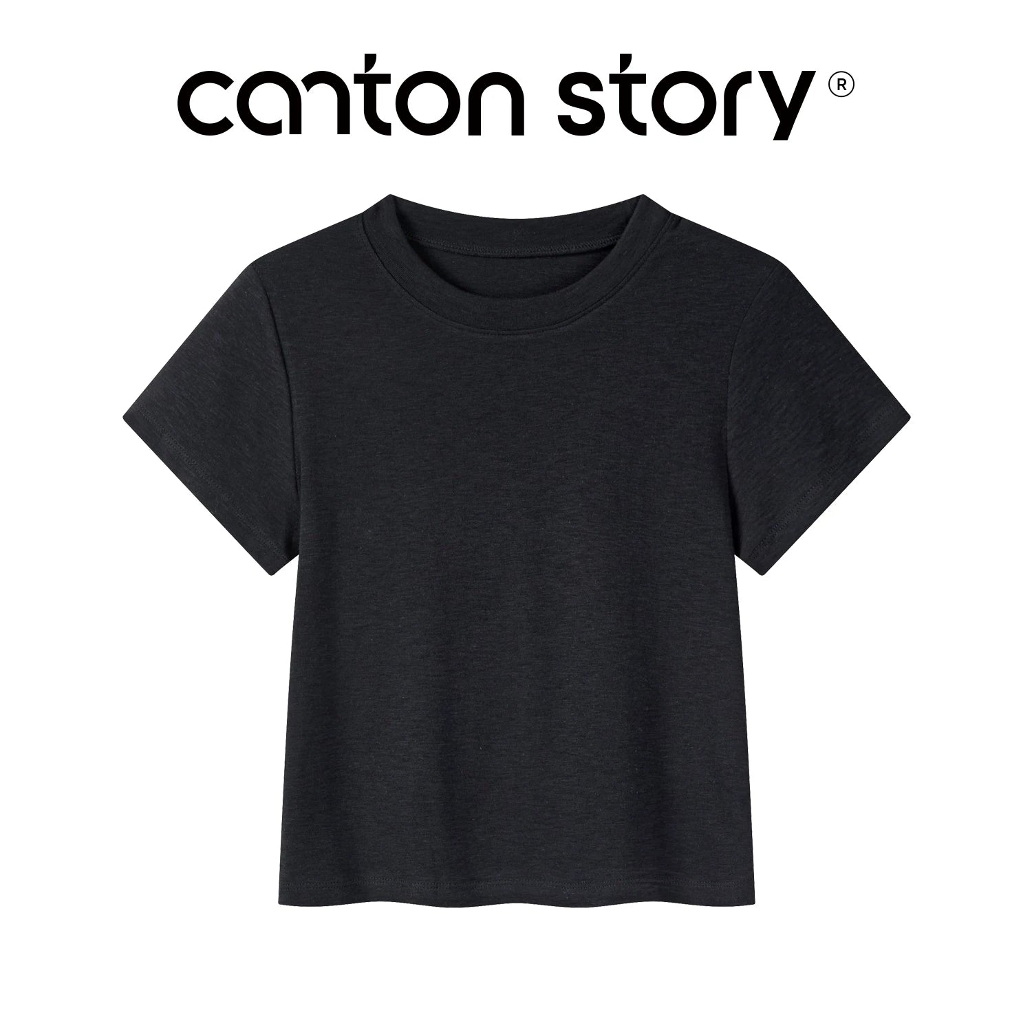 Cantonstory Casual Simple Versatile Tee