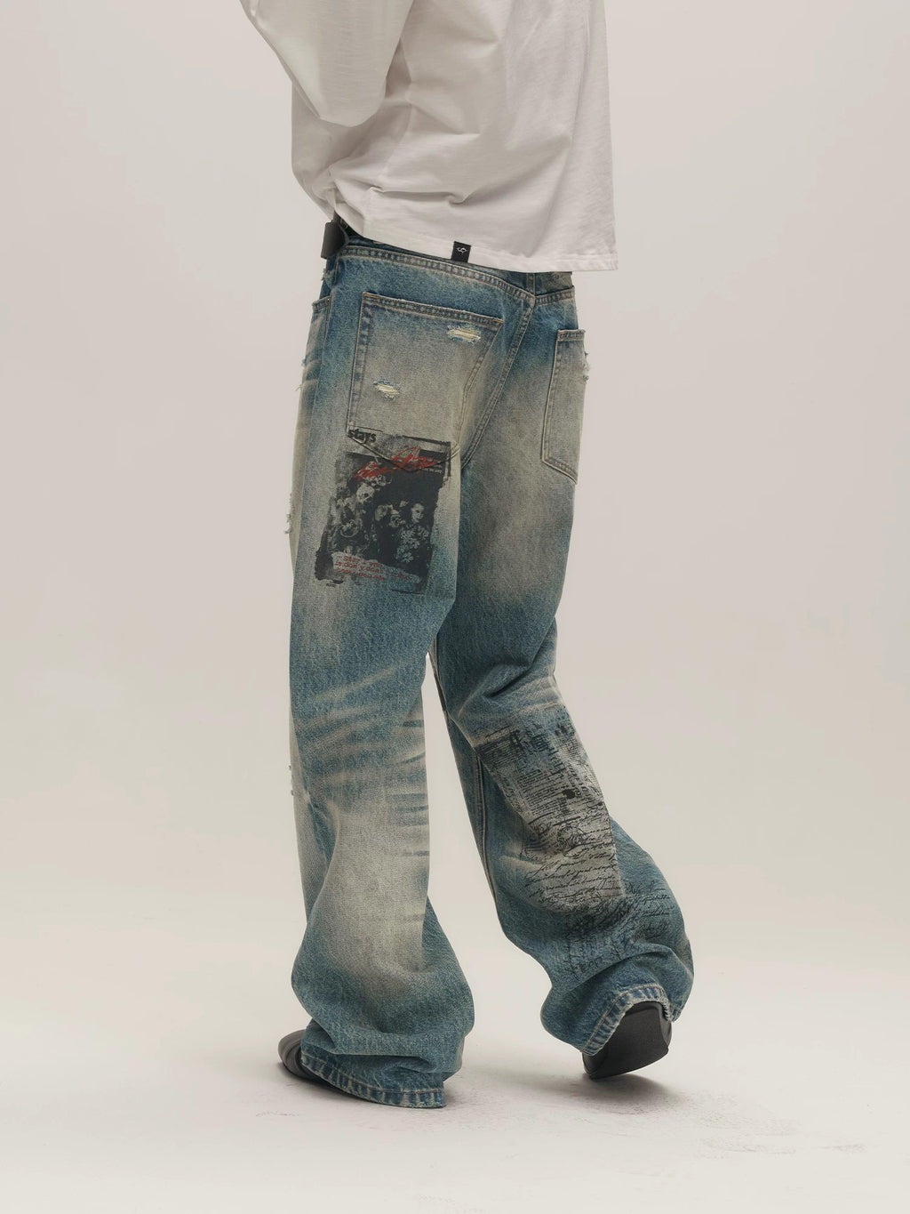 SGW Ripped Loose Straight Jeans
