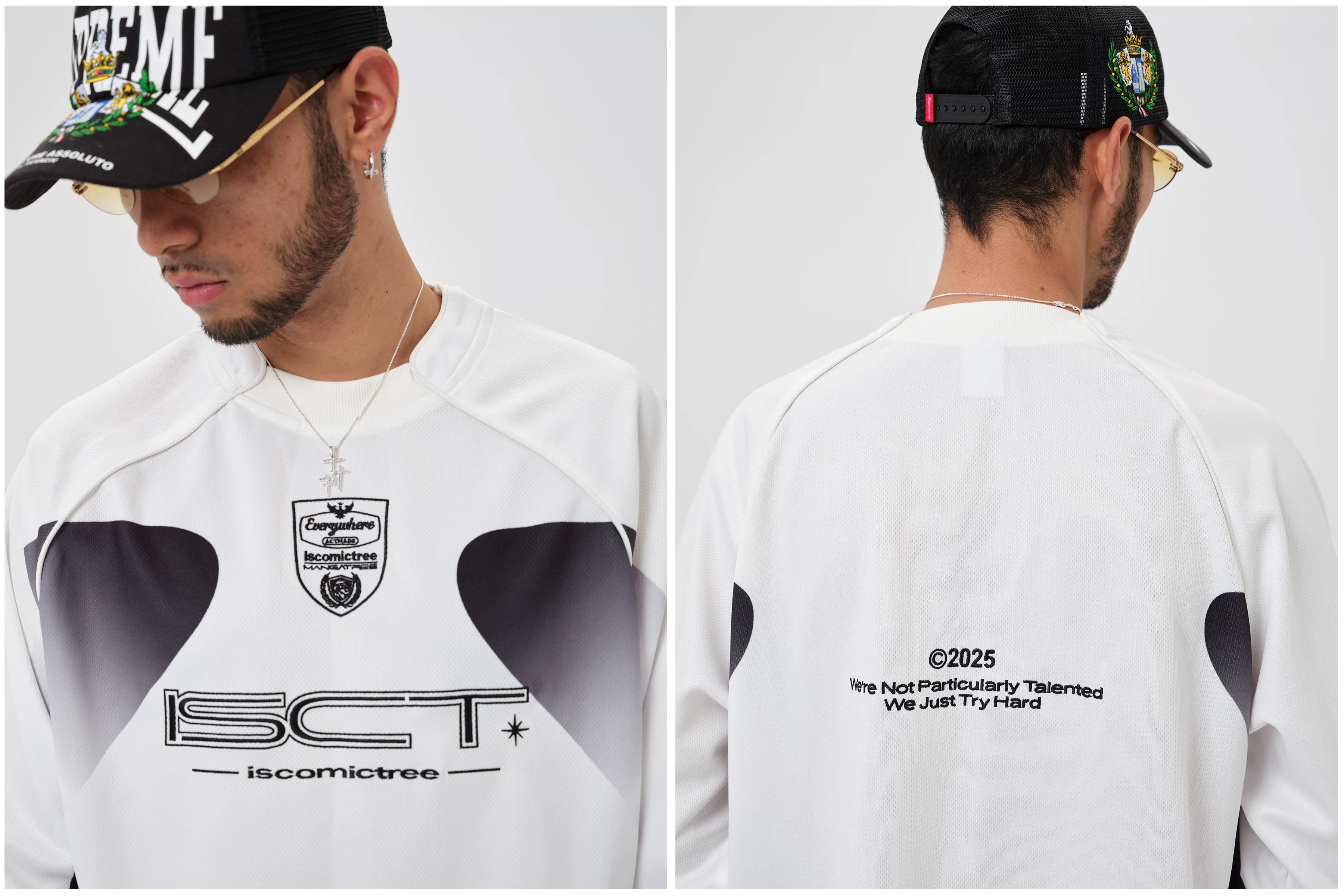 ComicTree Gradual Change Embroidery Casual Long Sleeve