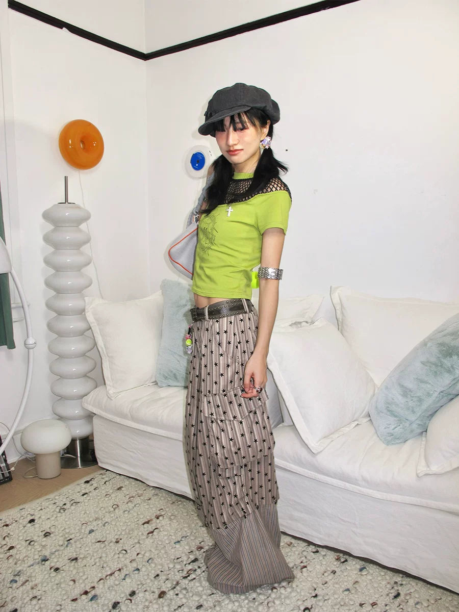 Enteralt Three-dimensional Star Slacks