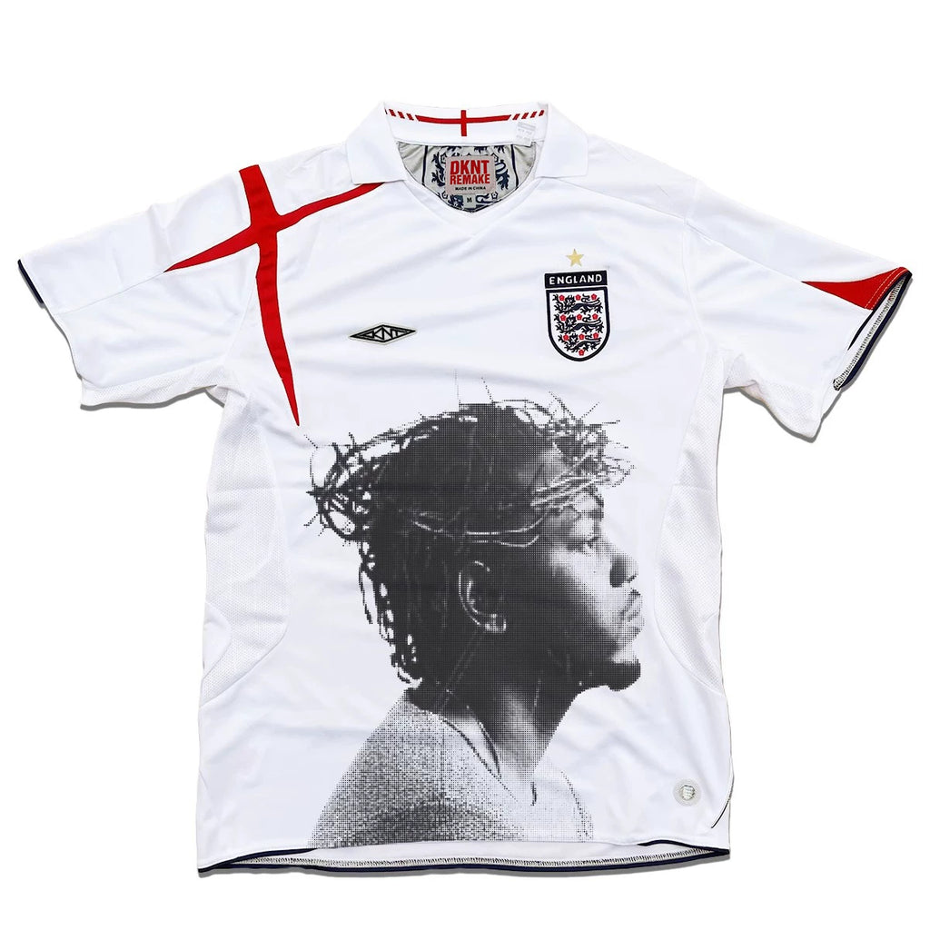 KANYE  REMAKE Portrait Print Casual Tee