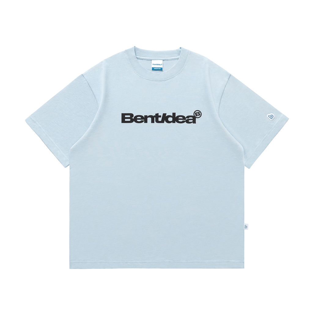BENT IDEA Letter Print Casual Loose Tee