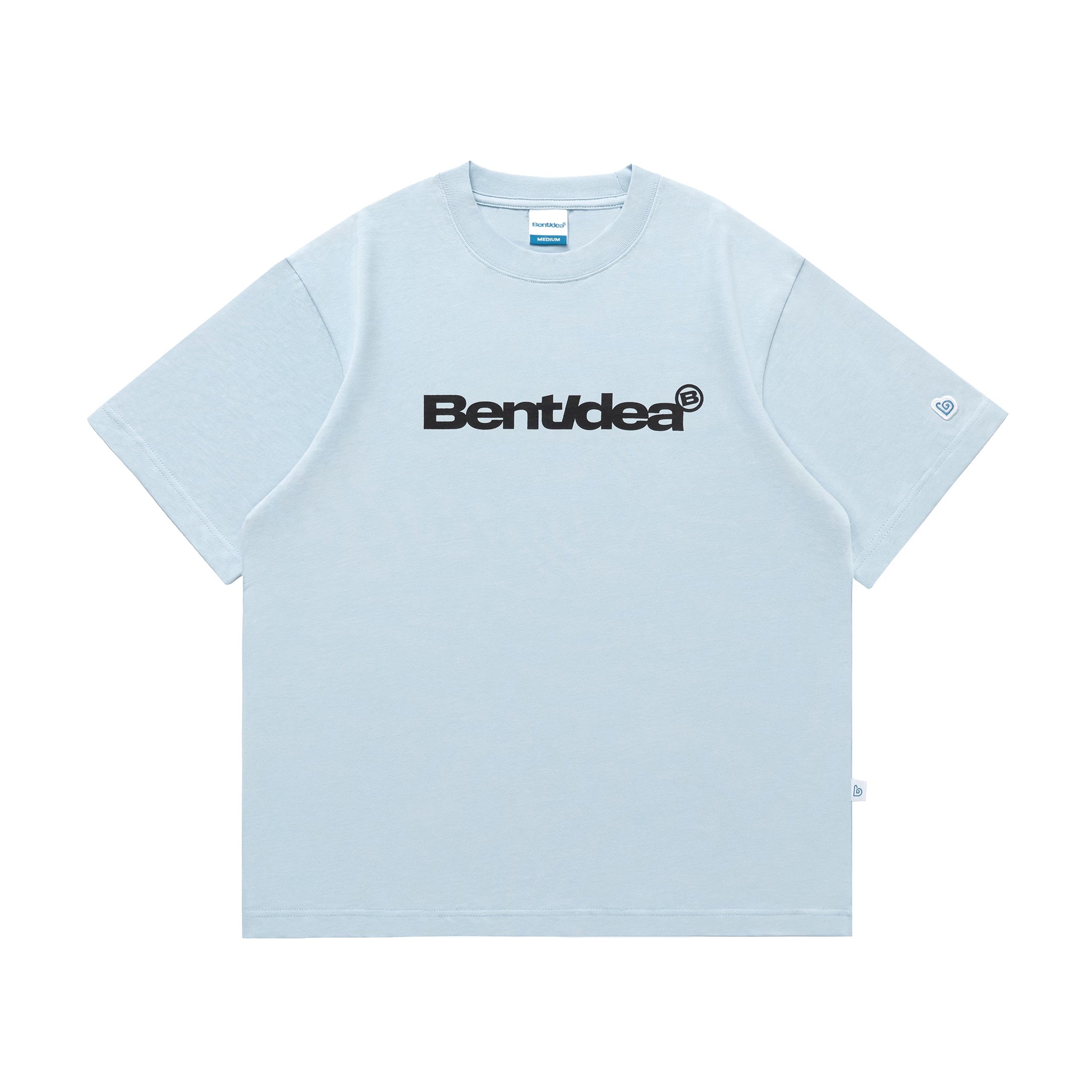 BENT IDEA Letter Print Casual Loose Tee