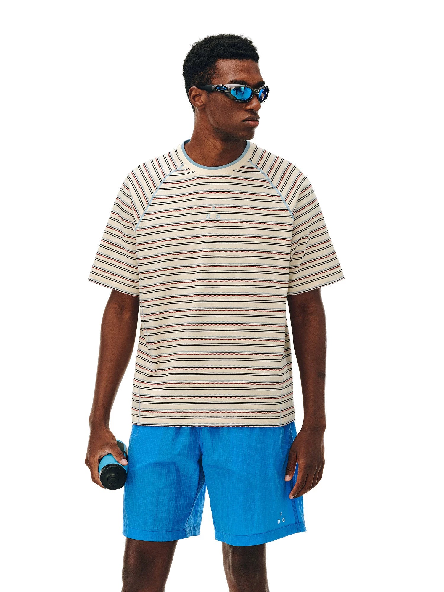 FPA Double Collar Contrasting Stripe Sports Tee