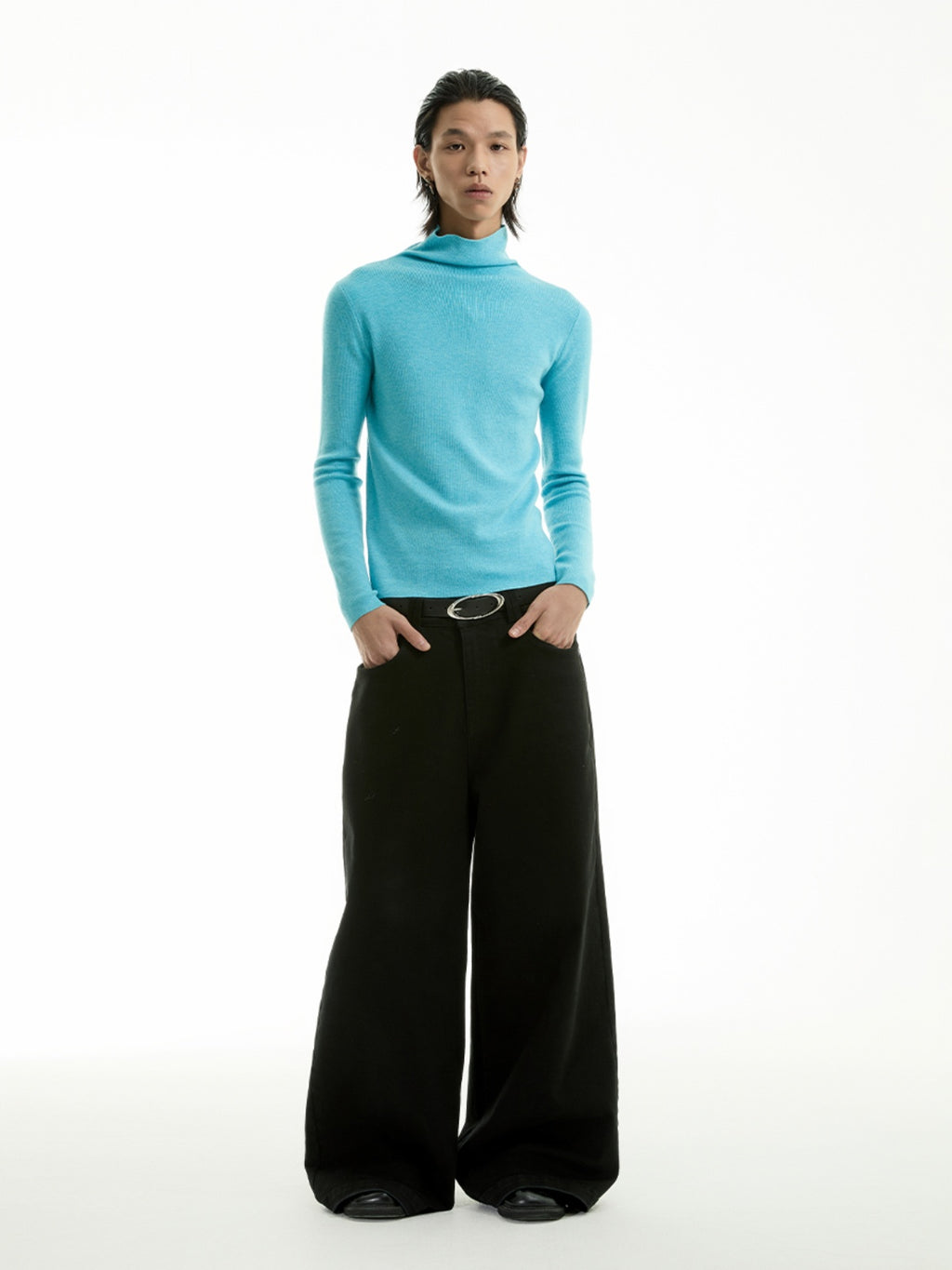 FUNKYFUN Knitted Long-sleeved Sweater Bottoming Shirt