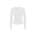 Audwyn V-neck Twisted Knitted Slim-fitting Sweater
