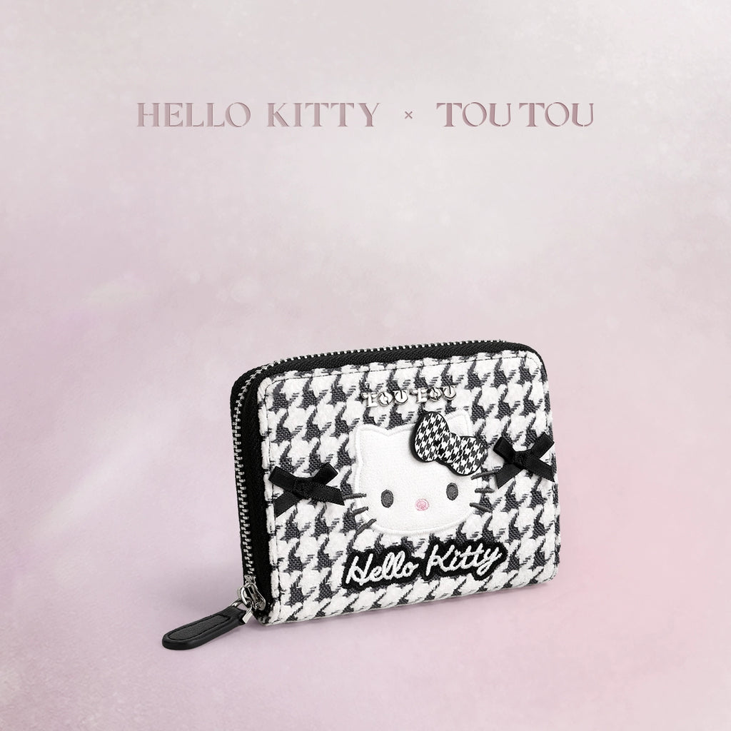 TOUTOU Sanrio Hello Kitty Grid Storage Card Bag