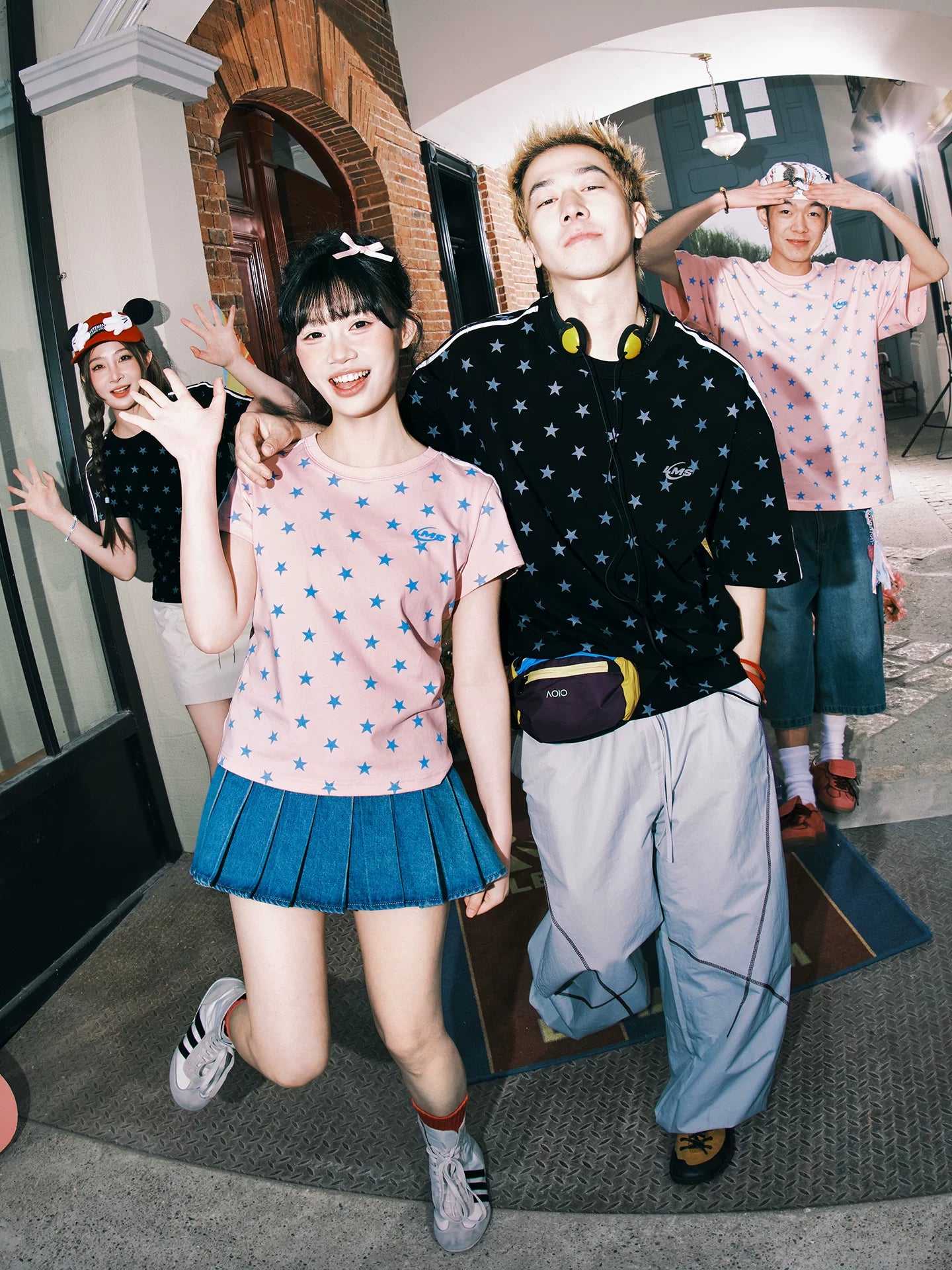 Lemanism Retro Star Striped Tee
