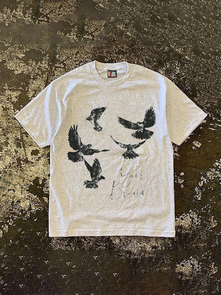 UPUPXIA Retro Casual Versatile Tee