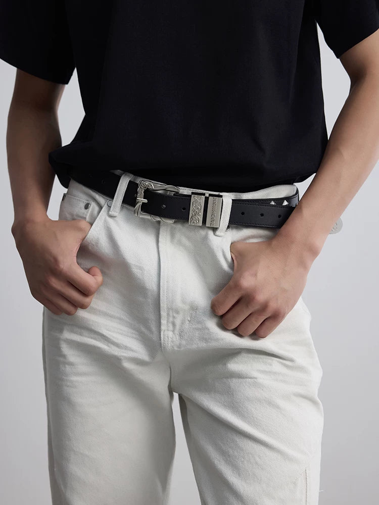 TAICHIISM First Layer Cowhide Rivet Belt