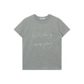 FUNKYFUN Fun Handwritten Slogan Front Shoulder Tee