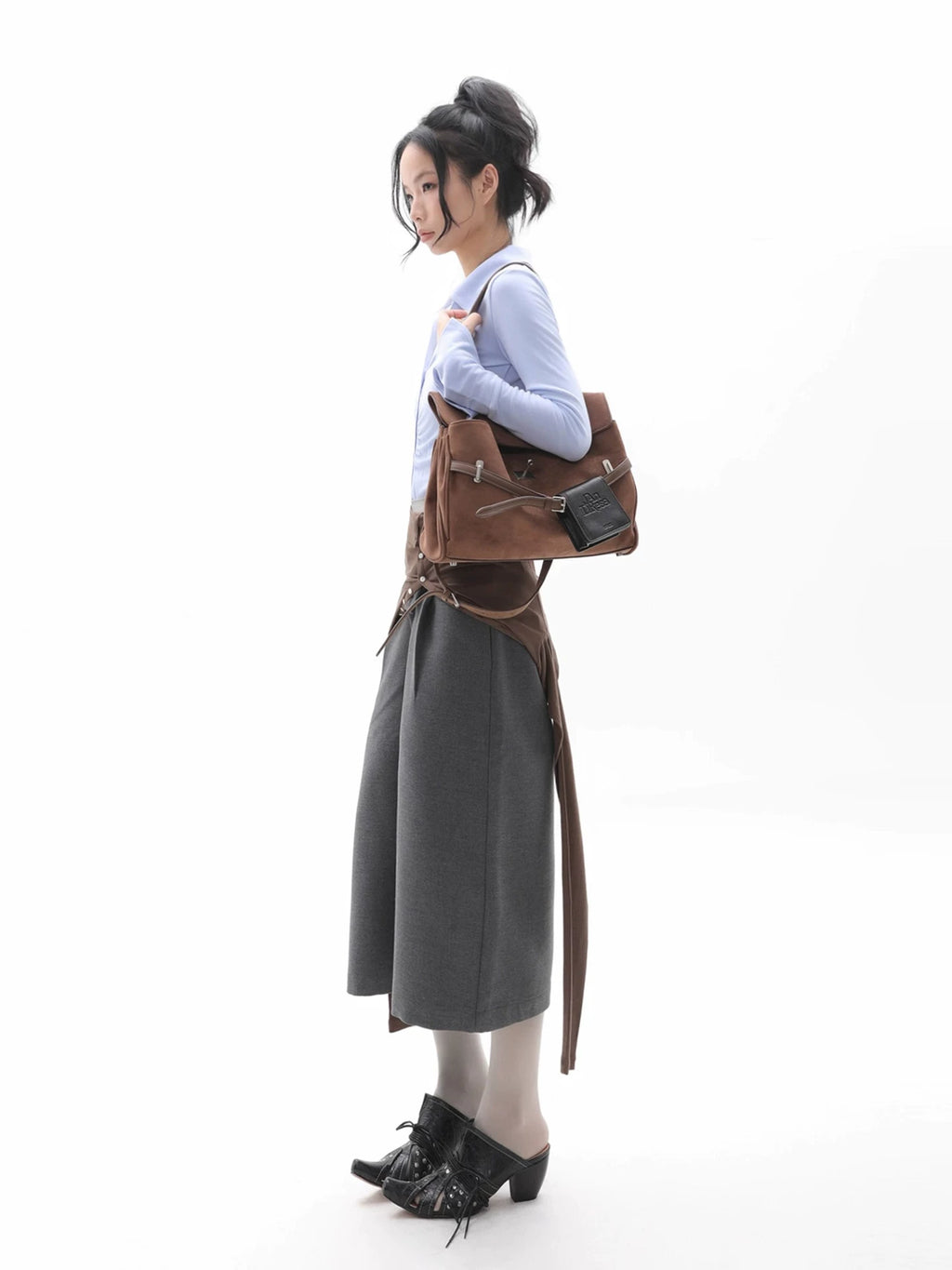 JANDRESS Suede Casual Versatile Backpack