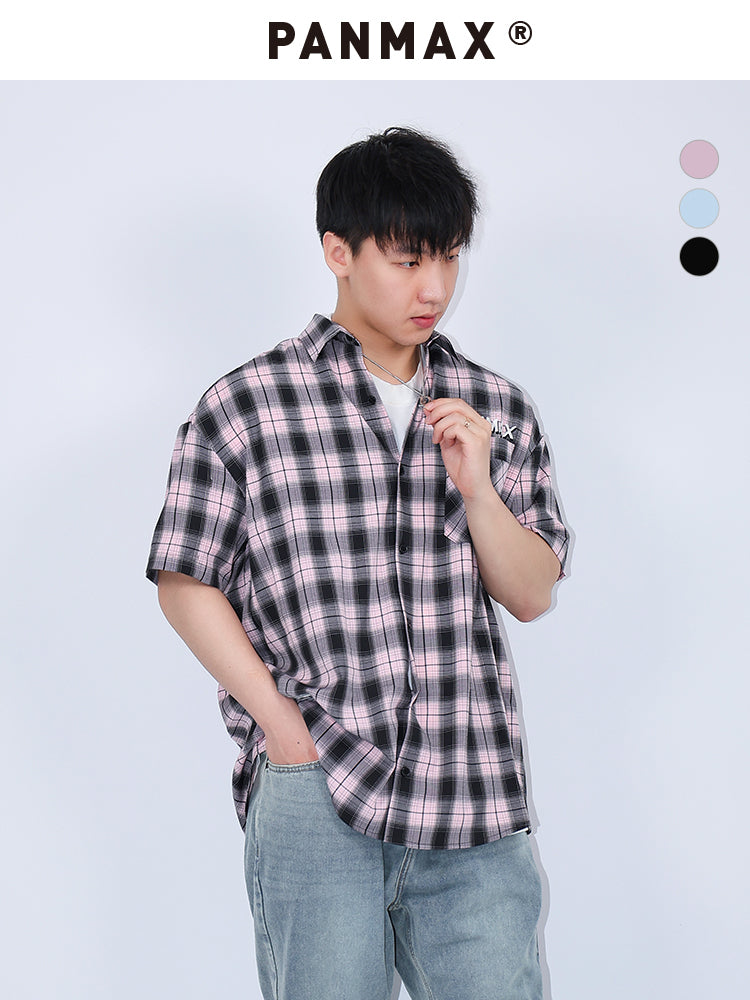 PANMAX Plaid Guochao Loose Shirt