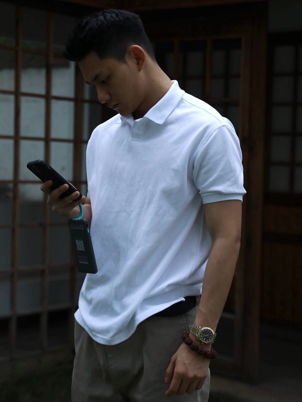 GTAL Simple Lapel Light Business Slim Tee