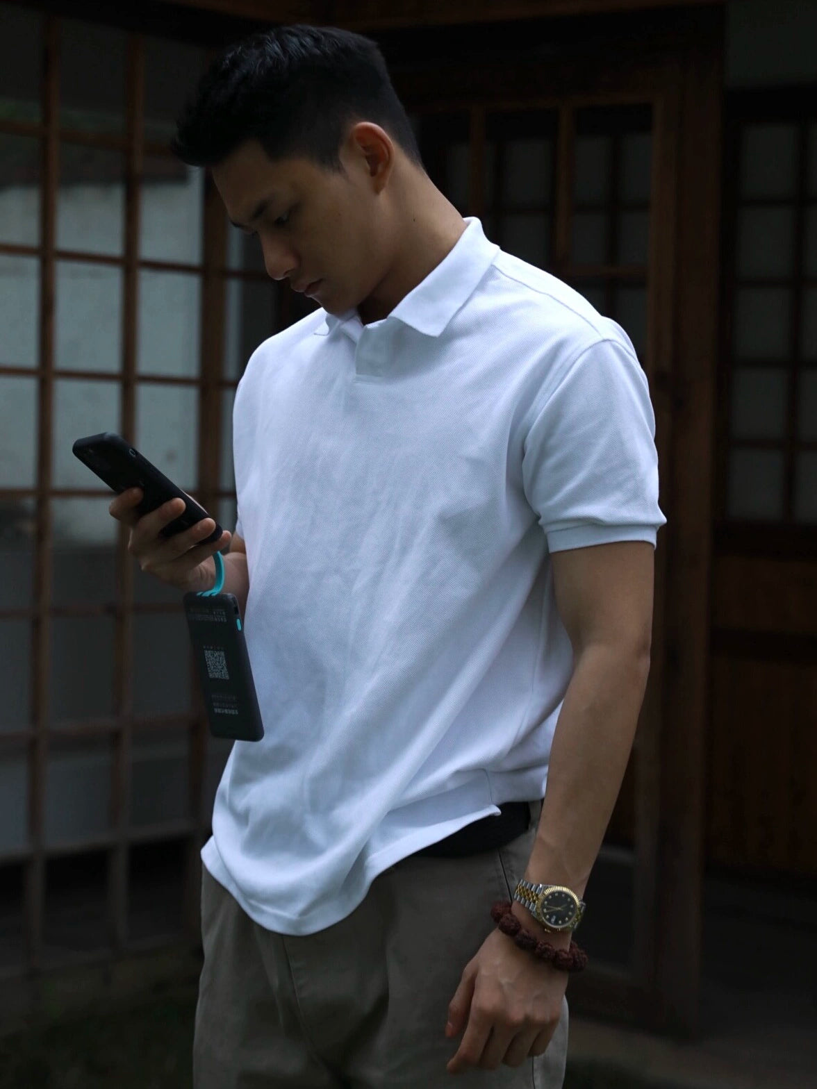 GTAL Simple Lapel Light Business Slim Tee