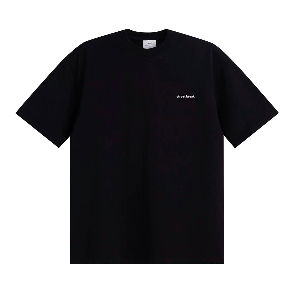 Loopsoon Simple English Round Neck Loose Tee