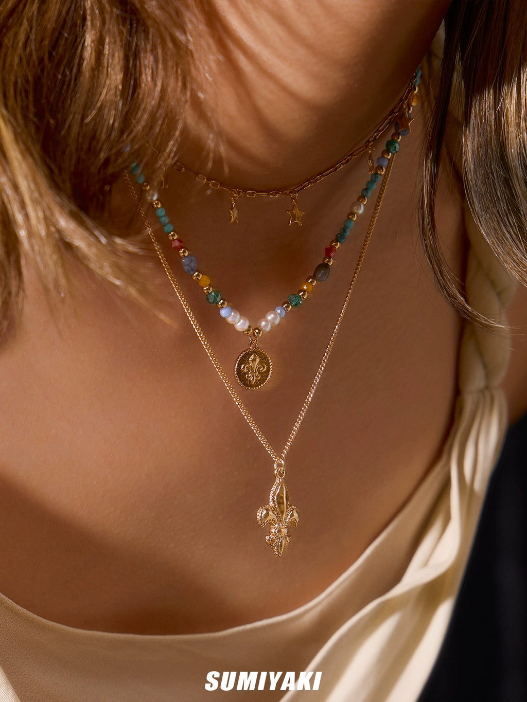 SUMIYAKI Beaded Color Necklace