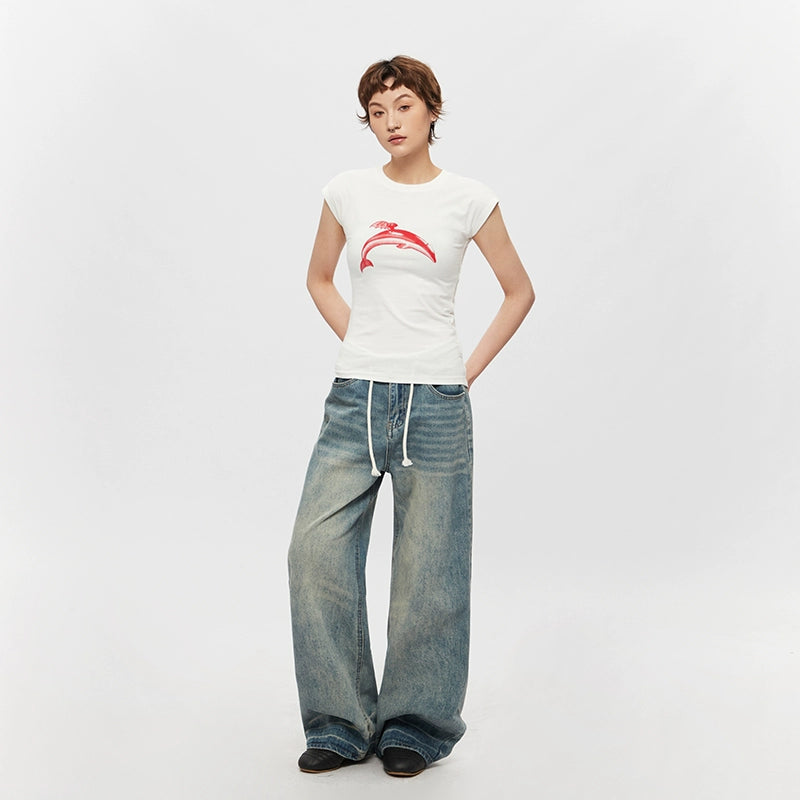 AIRHOOD Versatile Front Shoulder Babes Slim Tee