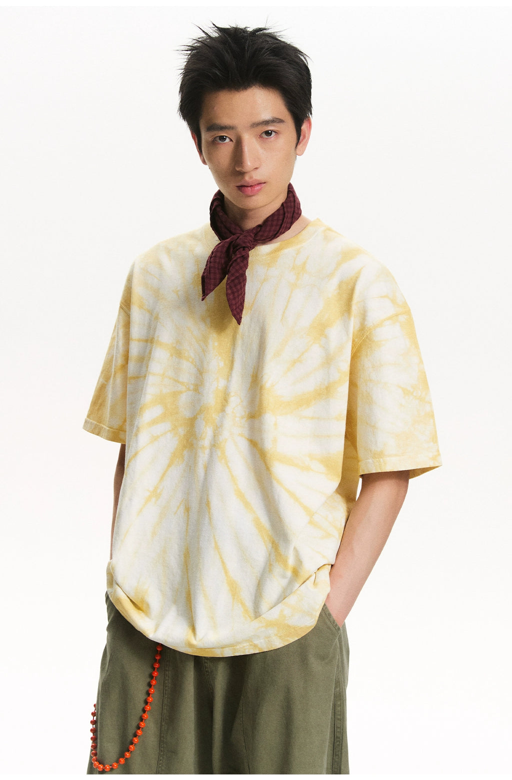 NewJNXS Breathable Neon Tie-dye Printing Tee