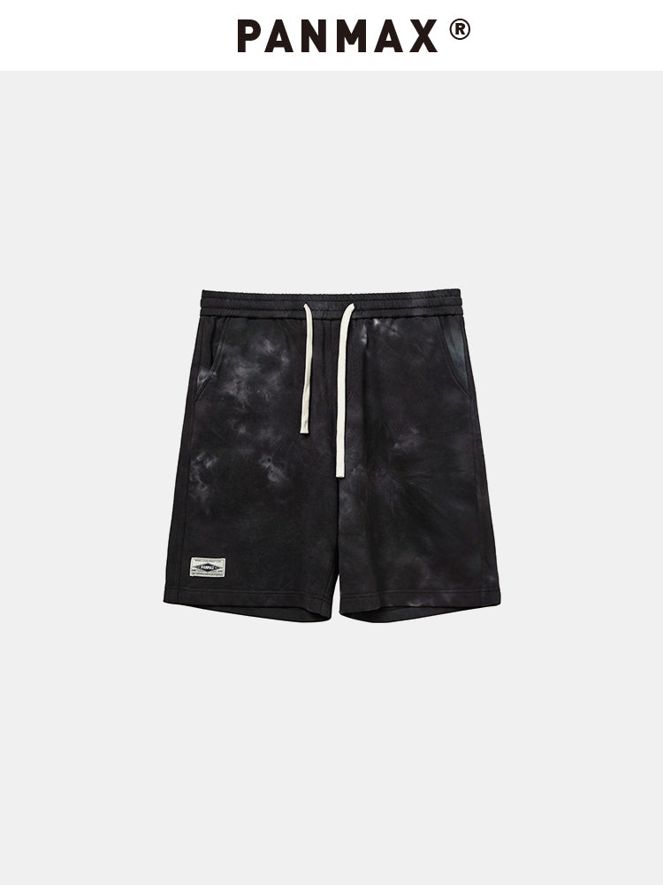 PANMAX Tie-dye Loose Straight Casual Five-point Pants