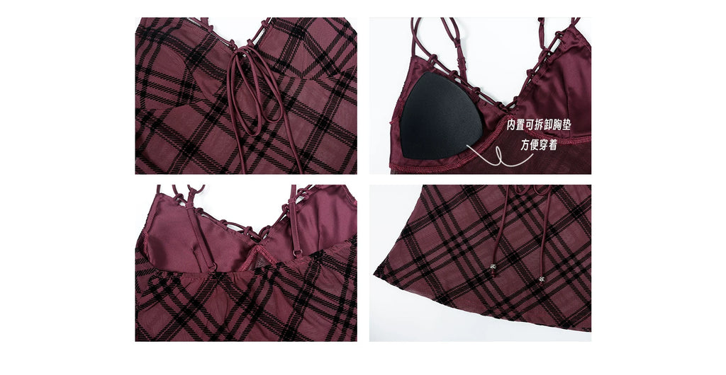 Audwyn Checked Sling Vest