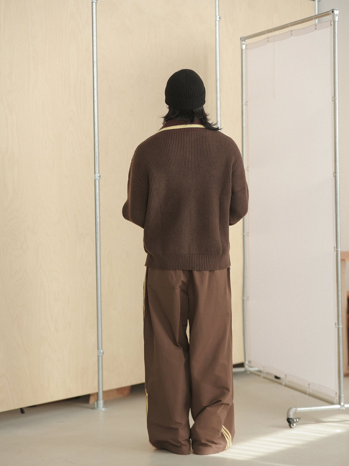 NOEARS Webbing Contrasting Striped Sweatpants