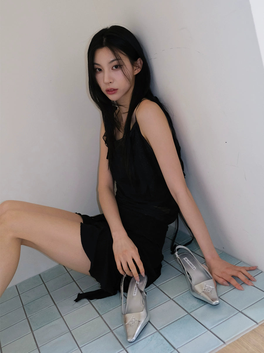 Mooreyu Stiletto French Light Mouth Shoes