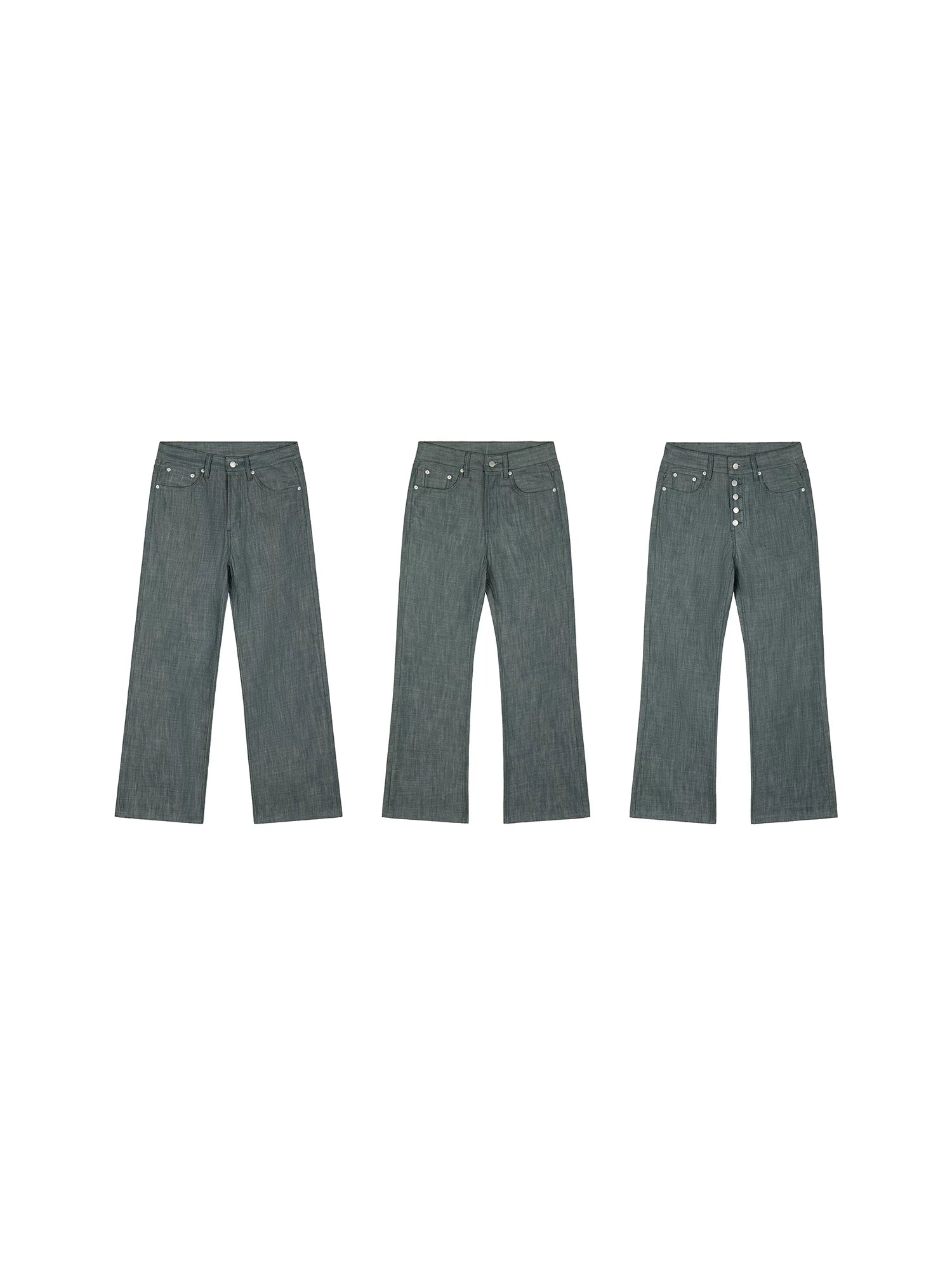 PLUS NO LOGO Straight Breasted Jeans