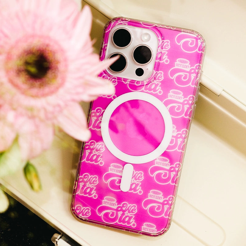 WESTELEVEN Apple Two-color Transparent Silicone Magnetic Mobile Phone Case