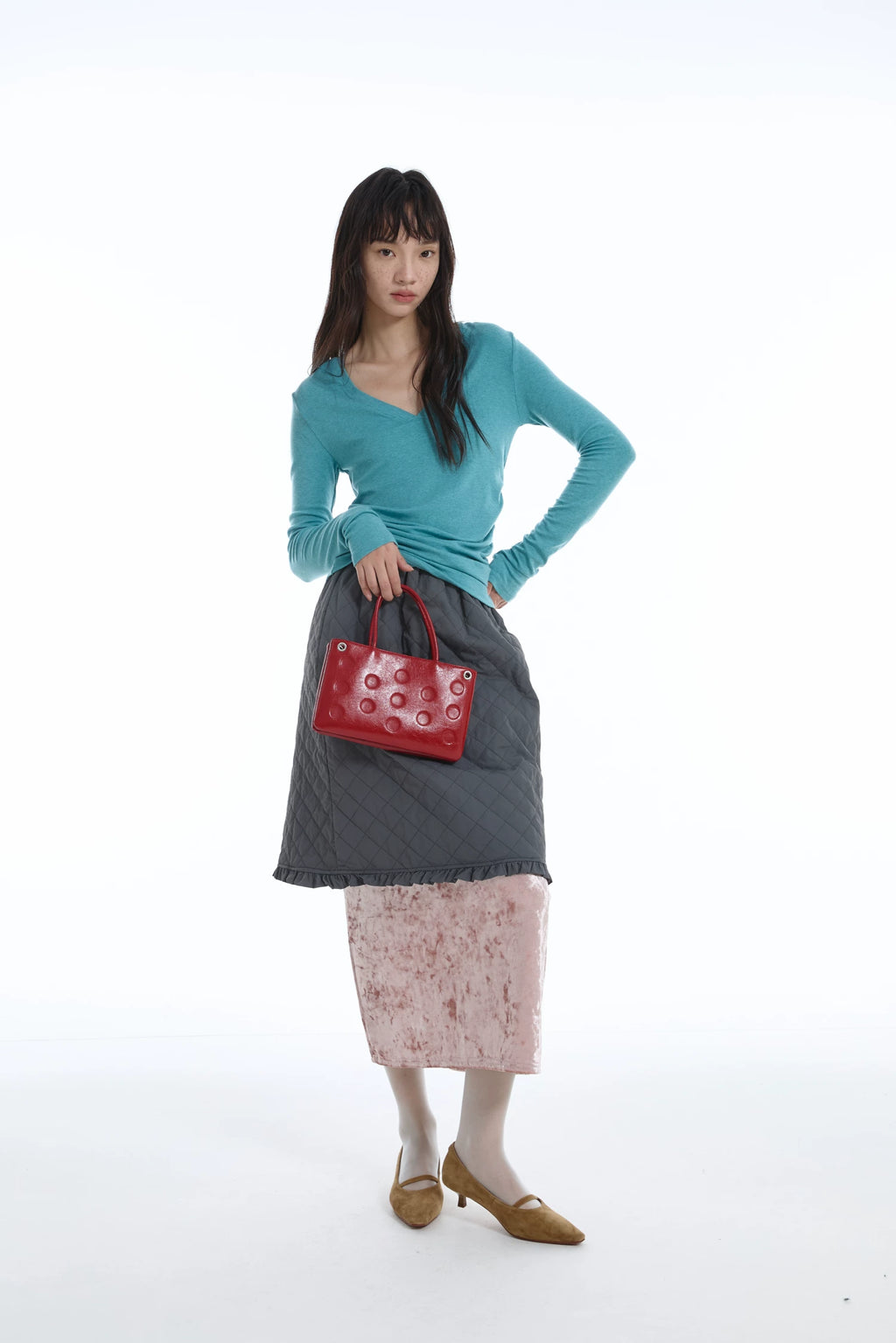 DirtySix Polka Dot Cowhide Messenger Bag