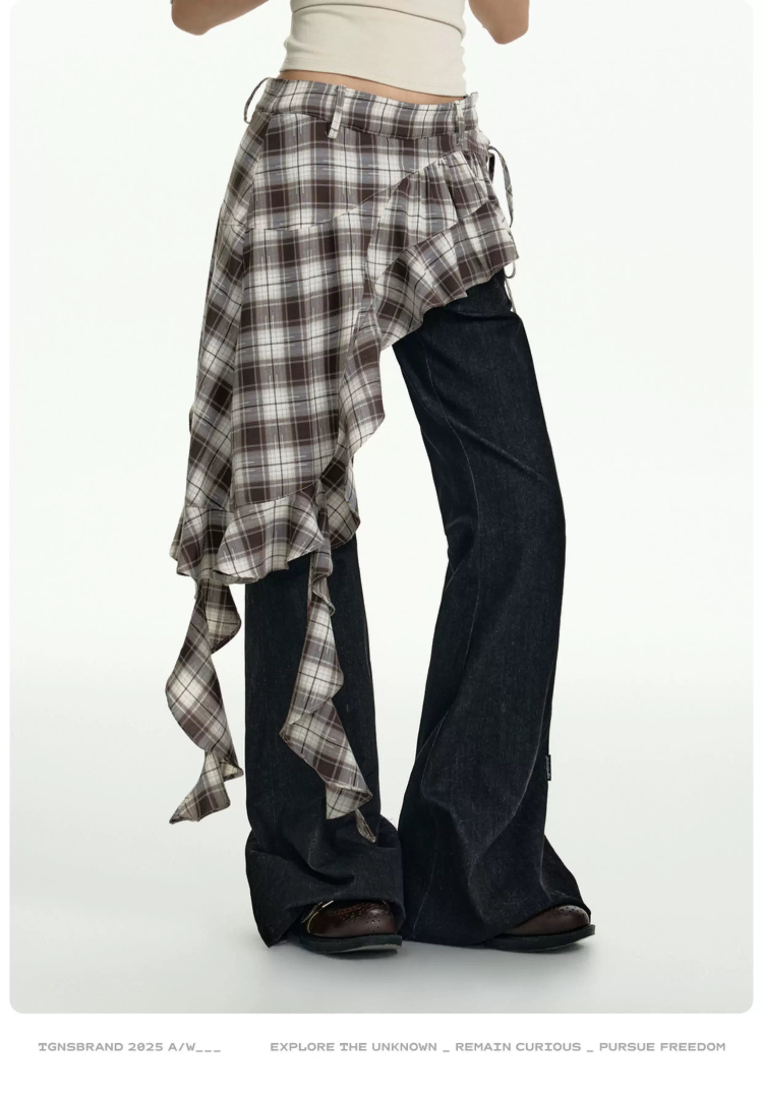 TGNS Checked Fart Curtain Jeans
