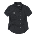 MEDM Plaid Diagonal Shirt with Waist and Thin Short Sleeves