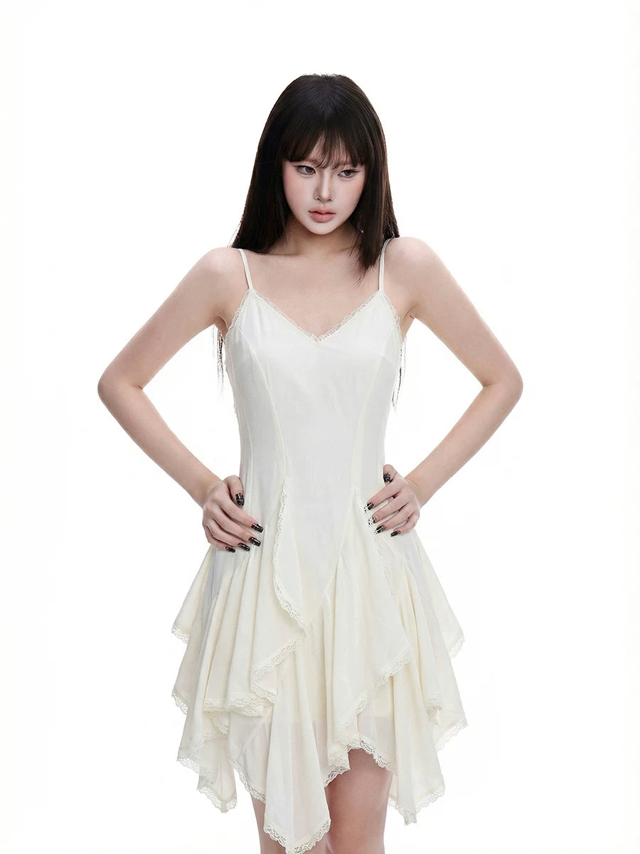 WITHMIN Tulle Lace Suspender Dress