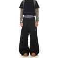 BTSG A-shaped bright line deconstruction primary scimitar jeans