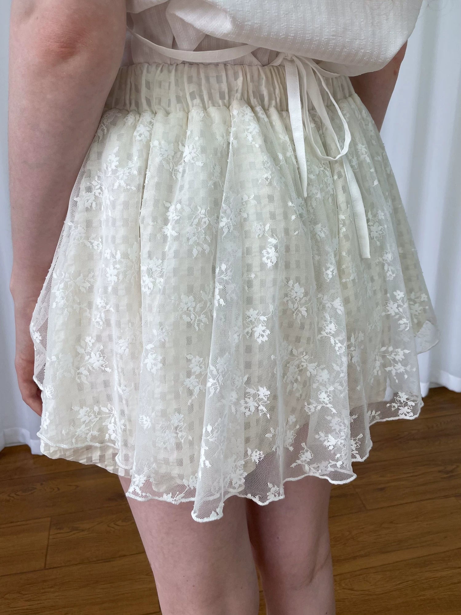 Loosesmell Lace Patchwork Culottes