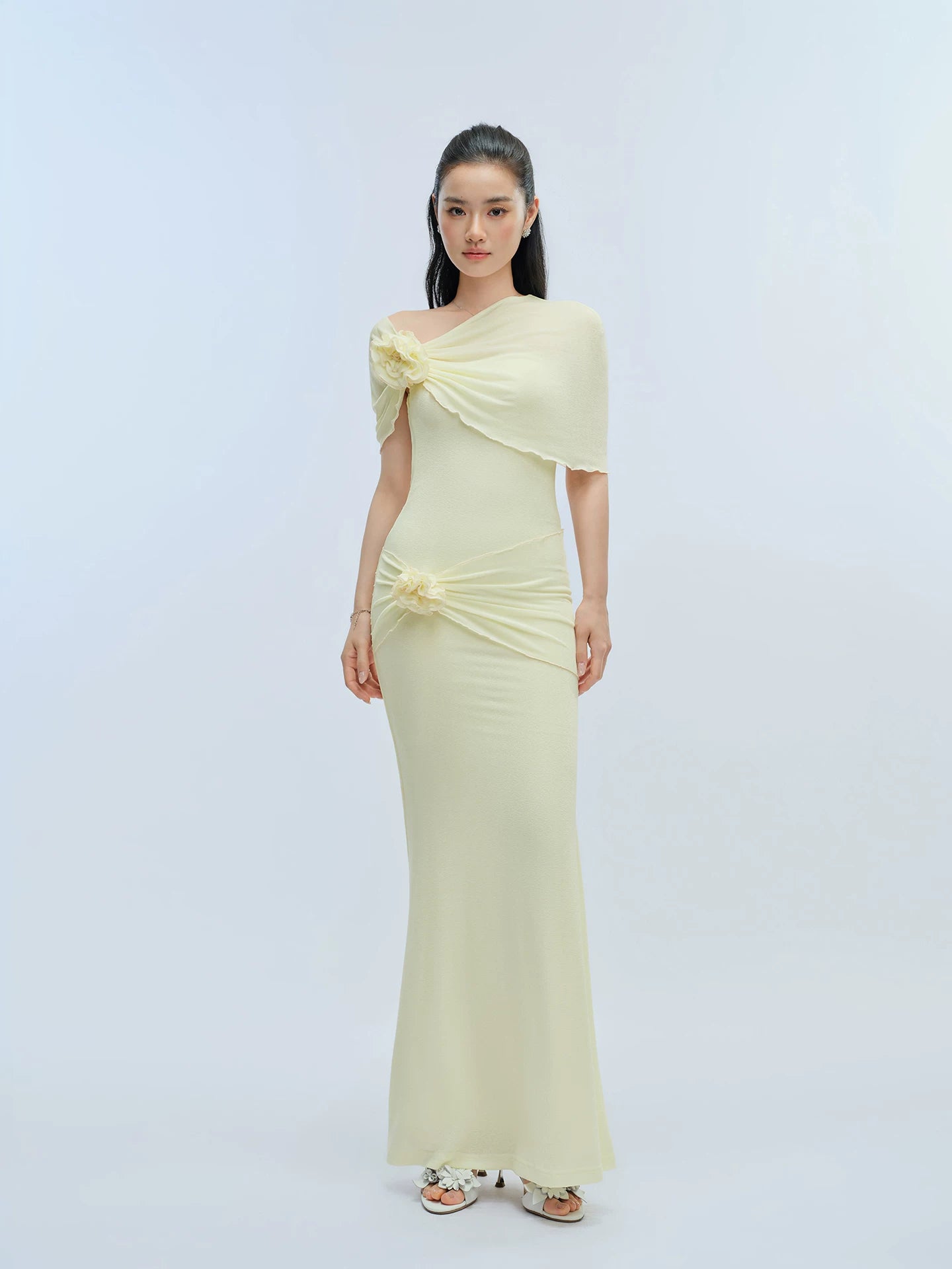 J TheChosen Handmade Tube Top Shawl Dress